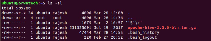 Hadoop linux commands