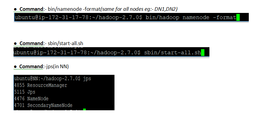 Multinode Hadoop cluster setup