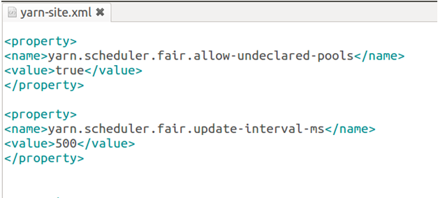 Hadoop fair scheduler Example