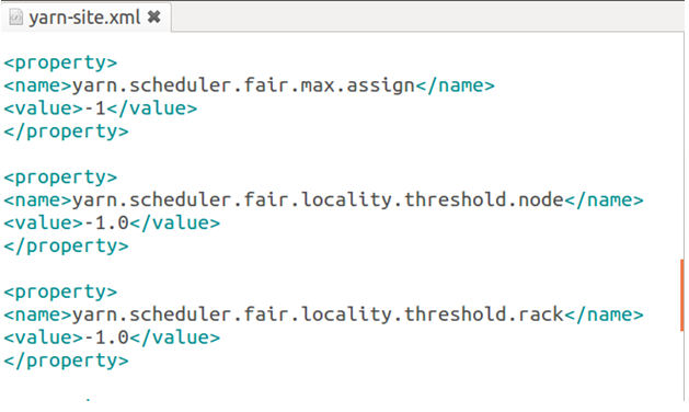 Hadoop fair scheduler Example