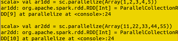 Creating two arrays for the union