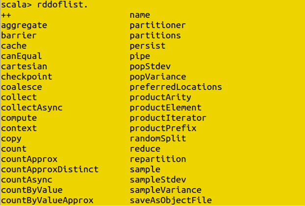  RDD functions