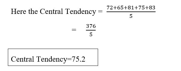 Measures of Central Tendency Example