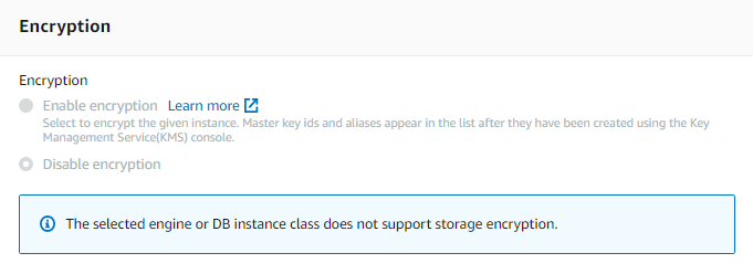 Creating Amazon RDS DB Instance