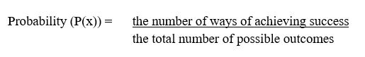 Formula of Probability Distribution