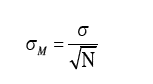 Standard error of the mean formula