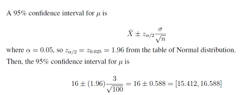 confidence interval example