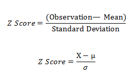 Outliers in Machine Learning - Z score Formula