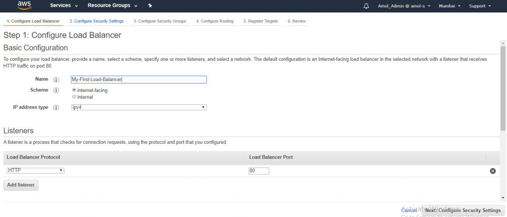 Elastic Load Balancer