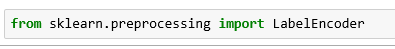 Categorical Data Encoding - Label encoder from sklearn in Machine Learning