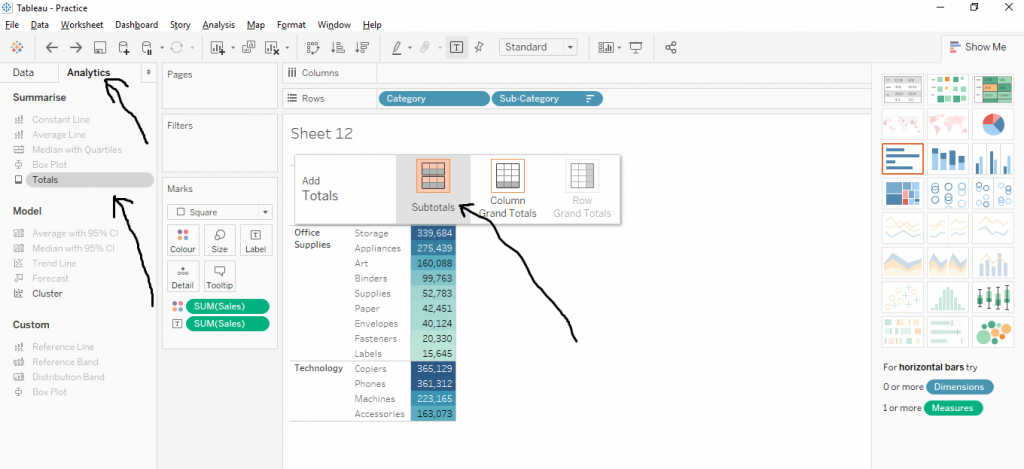 How to Create Text Table in Tableau