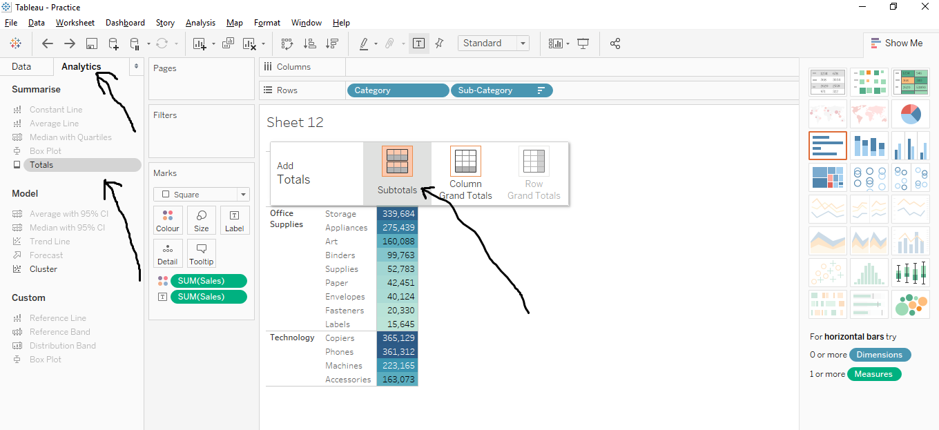 Tableau Text Table Tutorial How to Create Text Table in Tableau