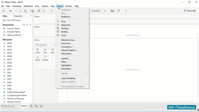 How to use Tableau_Format