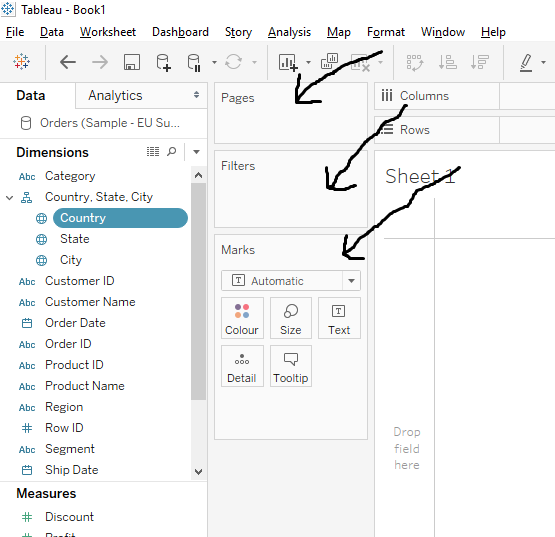 How to use Tableau_page and filters