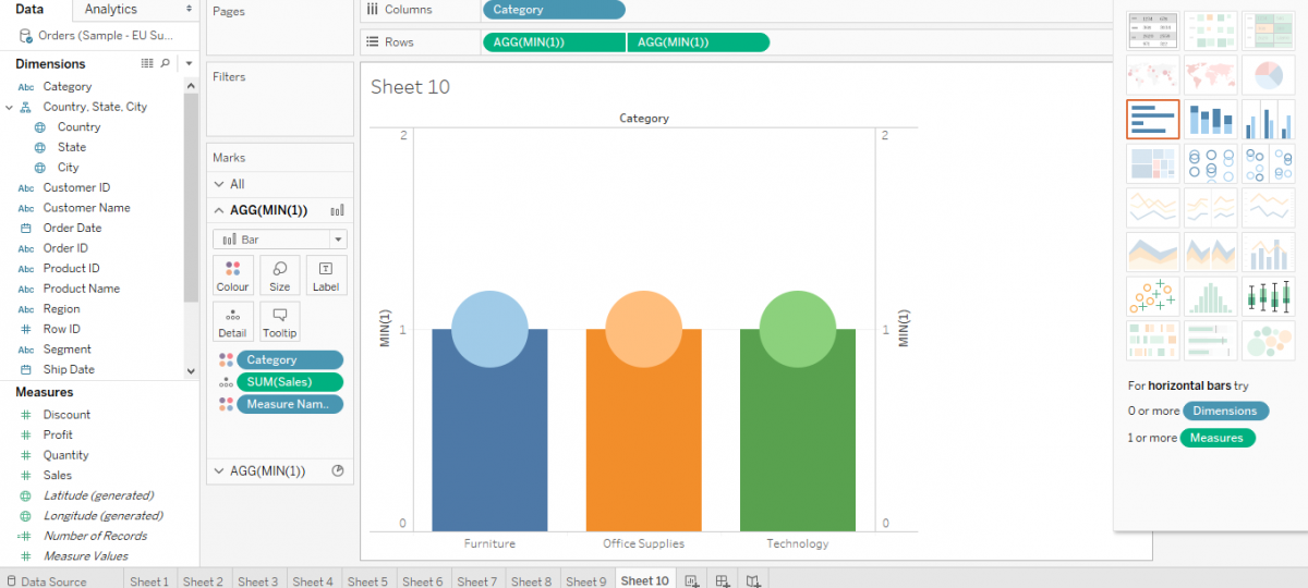 Tableau Pie Chart Tutorial | How to make a Pie Chart in Tableau