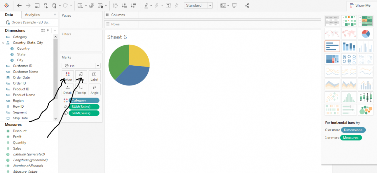 Tableau Pie Chart Tutorial How to make a Pie Chart in Tableau