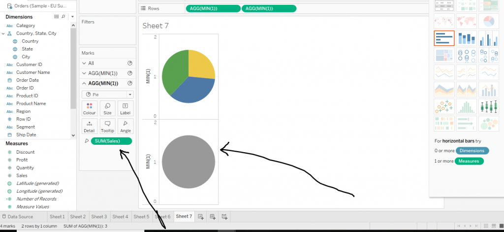 tableau pie chart tutorial