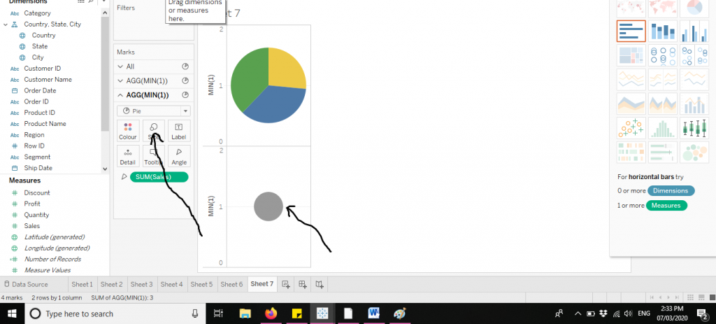How to make a Pie Chart in Tableau