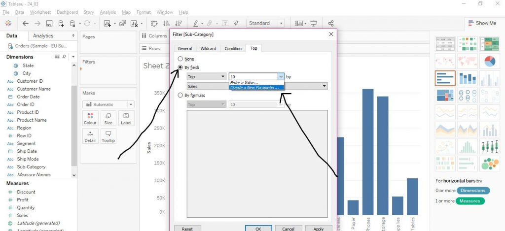 Parameter Step by step implementation 3