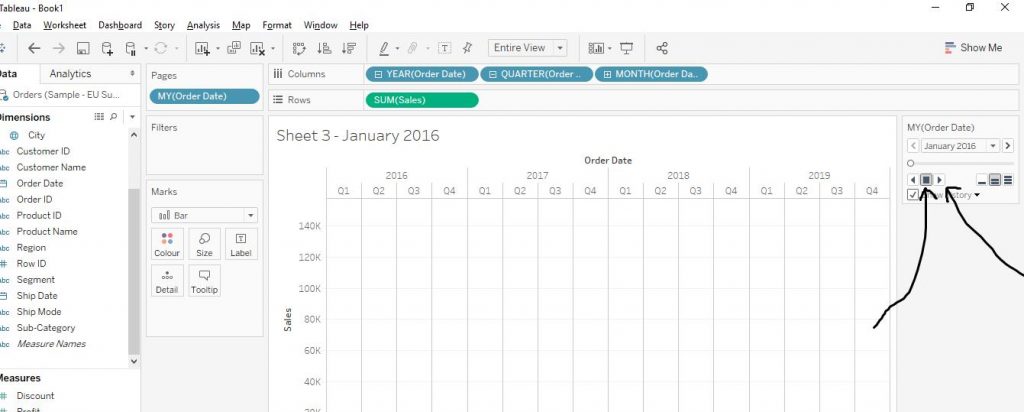 Motion Chart Step by step implementation 6