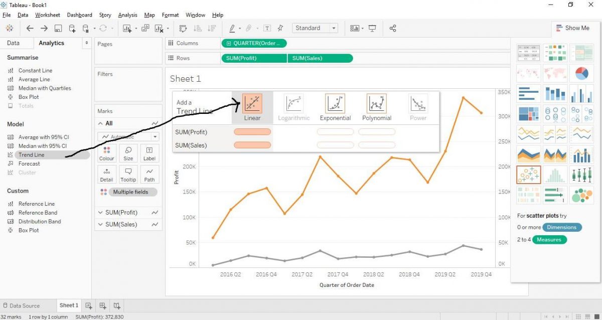 Tableau Line Charts Tutorial Prwatech   Step By Step Implementation 6 3 1200x638 