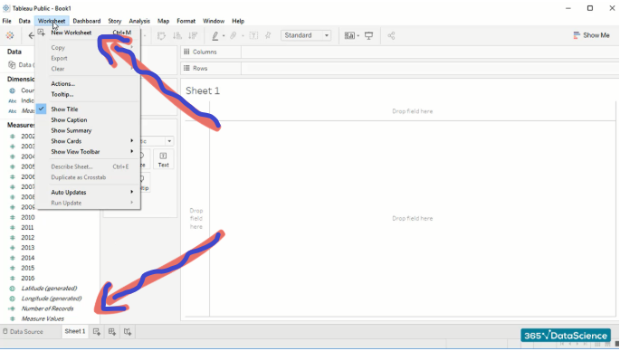 How to use Tableau_worksheet