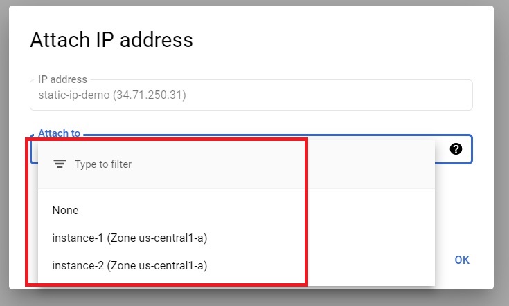 External IP address in GCP - Prwatech