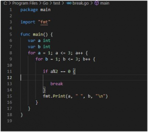 Switch Case with Break in For Loop in Golang - Prwatech